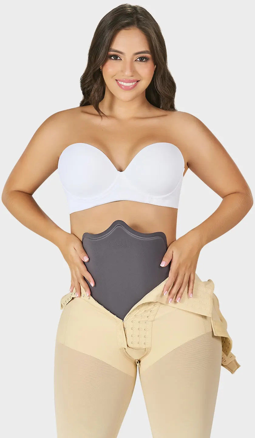 Moldeador anatómico abdominal colombiano para etapa 1. Previene pliegues, fibrosis y retención de líquidos desde el primer día. Compra en línea, envío a México.