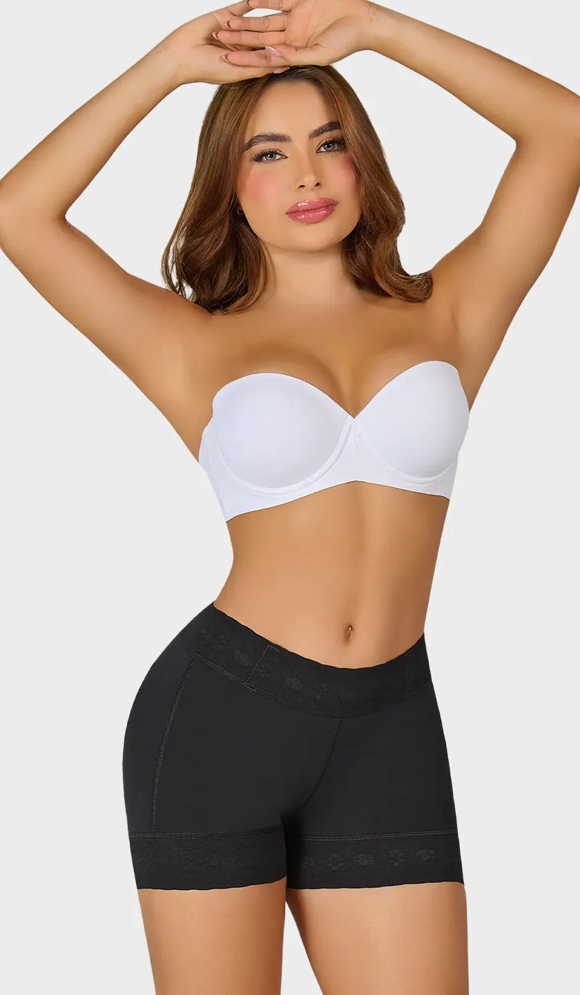 Short moldeador colombiano extracorto con silicón en cintura y pierna. Define y realza glúteos de forma natural. Ordena hoy con envío a todo México.